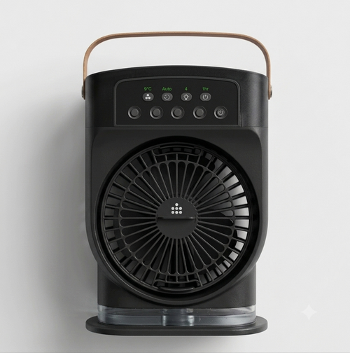 Portable Air Cooler – 3-in-1 Fan, Humidifier & Night Light