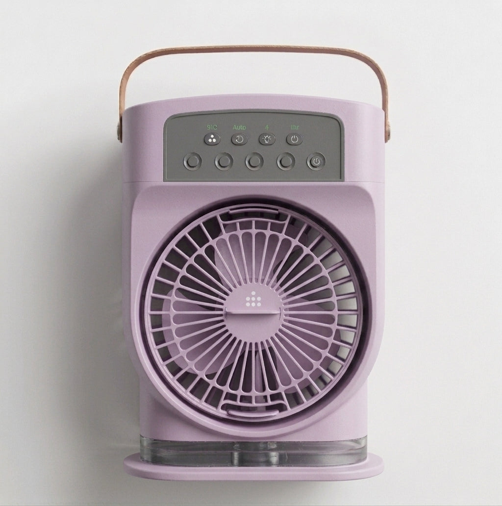 Portable Air Cooler – 3-in-1 Fan, Humidifier & Night Light